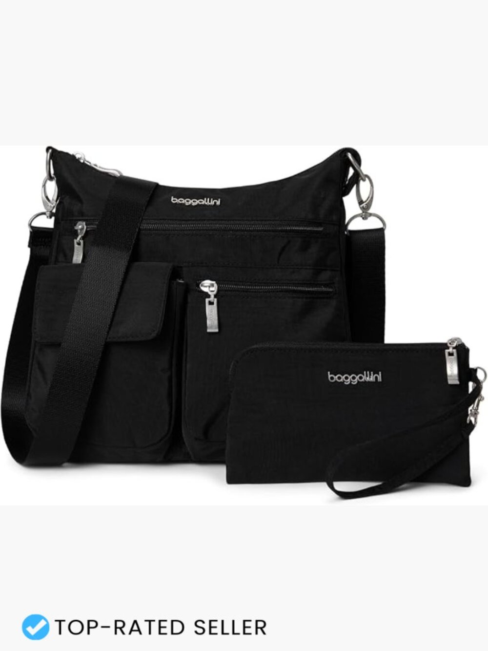 Slim Crossbody Bag Lightweight Nylon Adjustable Strap RFID Minimal Chic Everyday